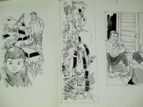 小林裕 画 ノボルの長い一日 大判肉筆原画 直筆画稿 真作 児童文学 挿画 学習雑誌 絵本 児童画 児童書 小林裕 古本 中古本 古書籍の通販は 日本の古本屋 日本の古本屋