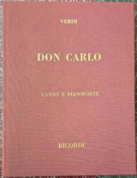 Verdi Don Carlo canto e pianoforte