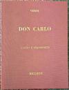 Verdi Don Carlo canto e pianoforte