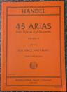 Handel 45 Arias Voice high and Piano Volume 3
