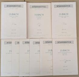 BARENREITER MINIATURE SCORES J.S.バッハ 9冊セット