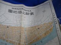 最新上海地圖 大阪朝日新聞社特撰昭和7年刊 1万2千分の一 呉淞略図 南京地図 パノラマ写真 仏租界 共同租界 道路