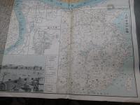 最新上海地圖 大阪朝日新聞社特撰昭和7年刊 1万2千分の一 呉淞略図 南京地図 パノラマ写真 仏租界 共同租界 道路