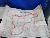 改訂安房全図　房州旅行必携書・観音札所図入　北條駅前福壽堂商店売捌所　東京湾要塞司令部許可済