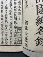 諸国紙名録 : 小間紙名式・表具之用具