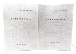 小川泰堂「四歳日録」 上下2冊揃い　(藤沢市史料集22・23)