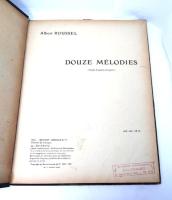 オペラ楽譜  R.STRAUSS-ONZE MELODIES /DOUZE MELODIES Albert ROUSSEL