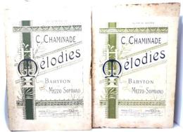楽譜 C.CHAMIADE Melodies (Deuxie Recueil&Troisieme  Recueil)/Baryton ou Mezzo-Soprano