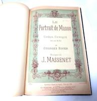 オペラ楽譜 Le Portrait de Manon （マノンの肖像）Opera-Comique en un Acte de Georges Boyer