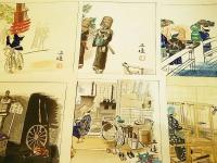 和田三造作　昭和職業絵書<手摺木版画 六枚組>