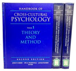 Handbook of Cross-Cultural Psychology Second Edition(1-3)3Volumes/1・Theory and Method/2・Basic Processes and Human Development /3・Social Behavior and Applications