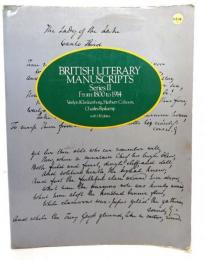 British Literary Manuscripts, Series II: From 1800 to 1914