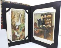 レトロ・美術展覧会出品作品絵葉書90枚アルバム入り（帝国美術院展覧会・他）