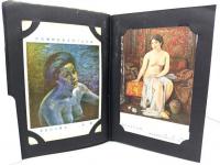 レトロ・美術展覧会出品作品絵葉書90枚アルバム入り（帝国美術院展覧会・他）