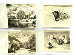 レトロ・絵葉書 長谷川昇近代展 7枚