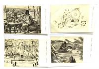 レトロ・絵葉書 春陽会展出品作品 45枚