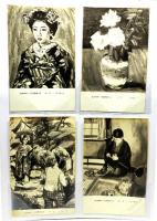 レトロ・絵葉書 春陽会展出品作品 45枚