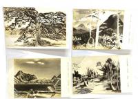 レトロ・絵葉書 新美術家協会展 32枚