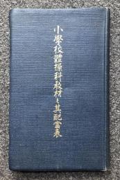 小学校体操科教材ト其配当表 大正十一年