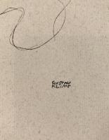 Gustav Klimt "Seated Nude with Long Hair" Vintage Art Print - Facsimile Signed - Vienna Secession Drawing Reproduction