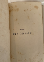 French Antique Book "L'ESPRIT DES OISEAUX" ill.