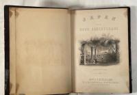  Swedish Book "JAPAN och dess Innebyggare" - Perry Expedition Plate - Map of Japan