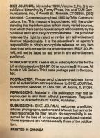 Bike Journal : November 1990