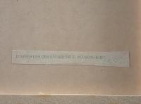 【額装】E. MAISON-KURT「母と子」ヴィンテージプリント 複製画 スケッチ風 アンティーク調 人物画 インテリア