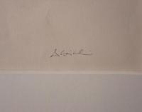 肉筆抽象画「S. Cecil」署名有 インク・グワッシュ 額装品