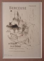 【真作】ロートレック「子守歌 (Berceuse)」リトグラフ 限定450部 99番 ムルロー工房刷 1895年原版使用 14のシャンソン 額装品