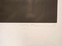 【真作】浜口陽三「トルソ（仮題）」メゾチント 1983年 直筆サイン 限定75部 銅版画 巨匠
