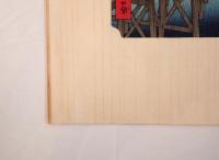 【復刻木版画】歌川広重「名所江戸百景 大はしあたけの夕立」純手摺り 昭和レトロ ゴッホ模写原画 浮世絵