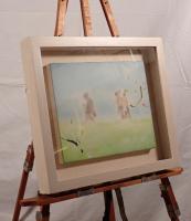 【真作推定】杉田陽平「work?」2005年 初期希少作 F4号 アクリル・油彩