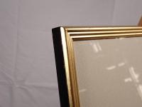 【真作/模写】中村忠二「抽象・人物（仮）」水墨/インク 1960年 額装 裏面シール有 孤高の画家 ドローイング