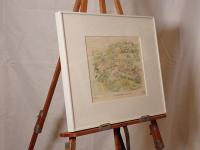 【限定50部】スイス風景画「シャフハウゼン」ムノート要塞 直筆サイン『Yoshi』額装 リトグラフ/版画 建築スケッチ 美品