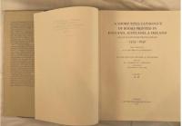 POLLARD & REDGRAVE Short-Title Catalogue