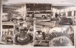 戦後昭和期 自動車展示会風景 古写真7枚組／大型写真 約30×25cm／モーターショー関連資料