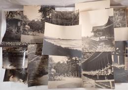 昭和期 古写真20枚組 風景・社寺・植物／撮影者「野村長男」印あり／大型プリント