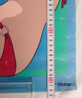 【昭和アニメ公式ポスター】さすがの猿飛 水着ビジュアル／Victor表記あり／非売品・当時物