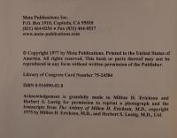 Patterns of the Hypnotic Techniques of Milton H. Erickson M.D 2冊揃え