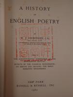 History of English Poetry