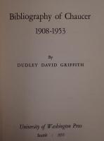 Bibliography of Chaucer 1908-1953