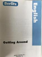 english getting around berlitz 2冊揃え　ハードカバー (英語版) 　カセット付き