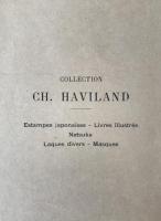 Collection Ch. Haviland Estampes japonaise Livres Illustrés Netsuke Laques Divers -Masques (フランス語)