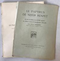 Le papyrus de nefer renpet　Un Livre des Morts de la XVIIIme dynastie (フランス語)