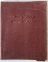 Le papyrus de nefer renpet　Un Livre des Morts de la XVIIIme dynastie (フランス語)
