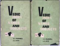 Vedic Index of Names and Subjects 2 Vols MACDONELL KEITH 1958 MLBD w/ Map Indology