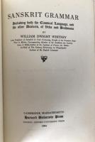 Sanskrit Grammar 1964 William Dwight Whitney Hardcover Harvard University Press