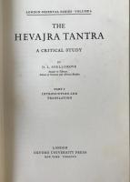 The Hevajra Tantra Part I (Snellgrove) OUP 1964