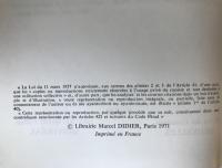 LA LITTÉRATURE DU MÉTAL, DE LA VITESSE ET DU CHÈQUE (1880-1930) by Jacques Nathan - 1971 Didier Ed.
